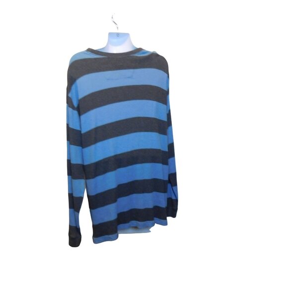Men's St.John's Bay Blue/Gray Stripes Long Sleeve Shirt Sz. 2XL NWT - Picture 2 of 7